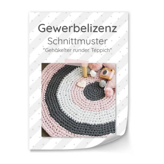 Gewerbelizenz - Gehäkelter runder Teppich