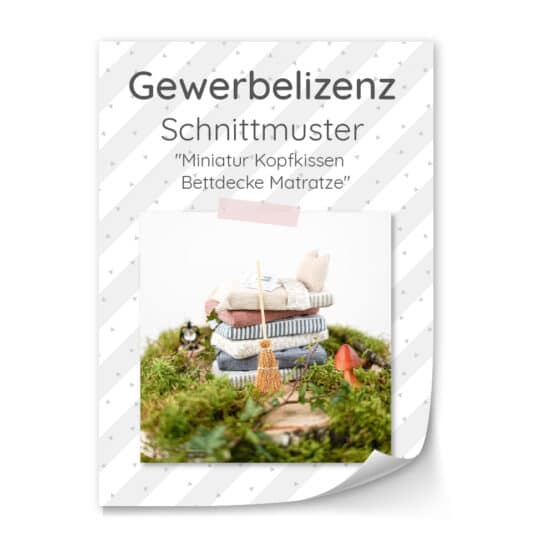 Gewerbelizenz - Miniatur Kopfkissen Bettdecke Matratze