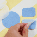 Klebevlies - doppelseitig - weiß