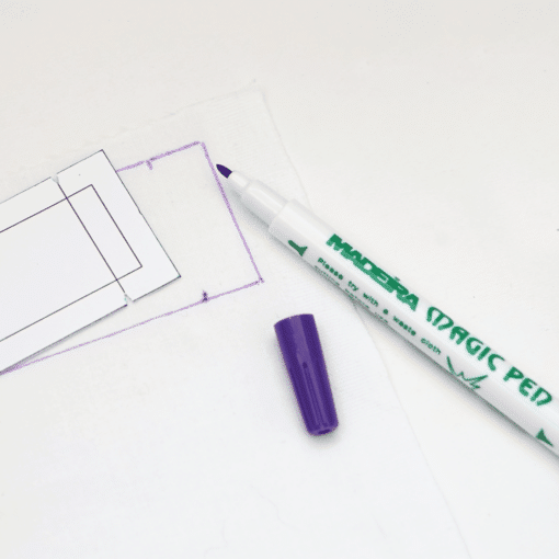 Markierstift für helle Textilien selbstlöschend 2 Seiten Violett
