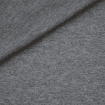 French Terry - dünner Sweatshirtstoff - Dunkelgrau meliert