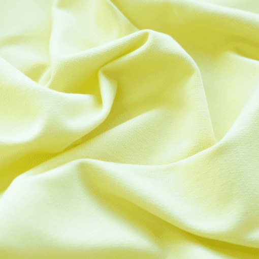 French Terry - dünner Sweatshirtstoff - Pastellgelb