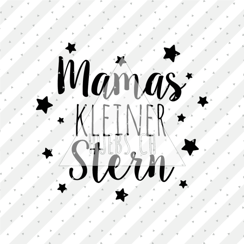 Plottermotiv - Mamas kleiner Stern