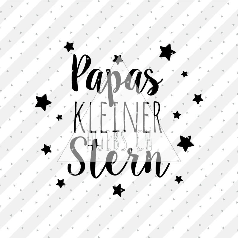 Plottermotiv - Papas kleiner Stern