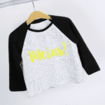 French Terry Weiss gesprenkelt T-Shirt