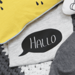 Plottermotiv - Sprechblase Hallo