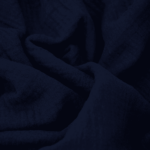 Musselin - Baumwollstoff - Dunkelblau