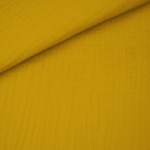 Musselin - Baumwollstoff - Senfgelb