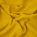 Musselin - Baumwollstoff - Senfgelb