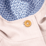 Holzknopf rund mit Rand - 18 mm - 4 Loch