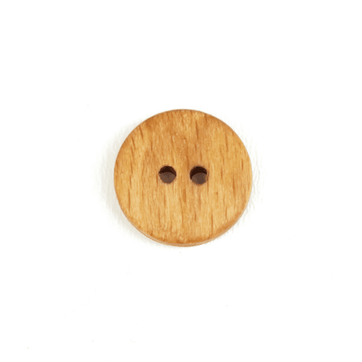 Holzknopf rund - 18 mm - 2 Loch