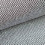 Bündchen - Schwarz / Weiß 1 mm gestreift