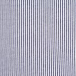 Baumwollstoff mit 3 mm Streifen Dunkelblau/ weiß gestreift