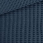 Waffelpique - Dunkles Jeansblau