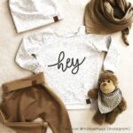 French Terry Weiß mit schwarzen Sprenkeln