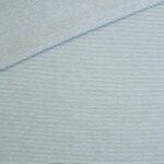 Single Jersey - Altmint / Weiß 1 mm gestreift