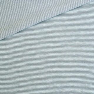 Single Jersey - Altmint / Weiß 1 mm gestreift