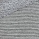 Single Jersey - Schwarz / Weiß 1 mm gestreift