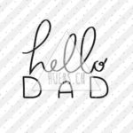 Plottermotiv - hello dad