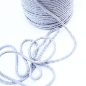 Baumwollkordel - 6 mm - hellgrau