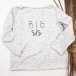 French Terry Weiß mit schwarzen Sprenkeln