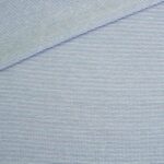 Single Jersey Dusty Zartblau Weiß 1mm gestreift