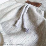 French Terry Hellgrau meliert Kuschelsweat Sprenkel