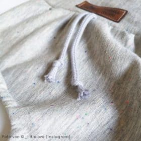 French Terry Hellgrau meliert Kuschelsweat Sprenkel