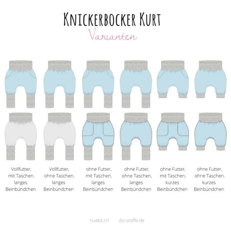 Knickerbocker Kurt Anleitung & Schnittmuster DIY Stoffe