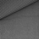 Waffelpique 2 Dunkelgrau