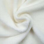 Leichter Baumwollfleece - Cremeweiß