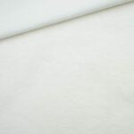 Leichter Baumwollfleece Cremeweiß