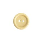 Holzknopf rund mit Rand - 20 mm - Natur lackiert - 2 Loch