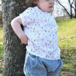 Shirt Finn - Popeline - Cremeweiß Äpfelchen