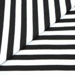 Single Jersey – Schwarz/Weiß gestreift