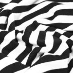 Single Jersey – Schwarz/Weiß gestreift