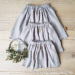 Rock aus Musselin im hellem Silbergrau