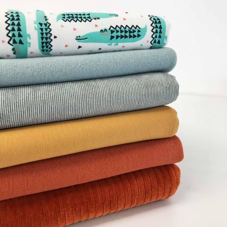 Kuschelrip Jersey Rost Orange DIY Stoffe