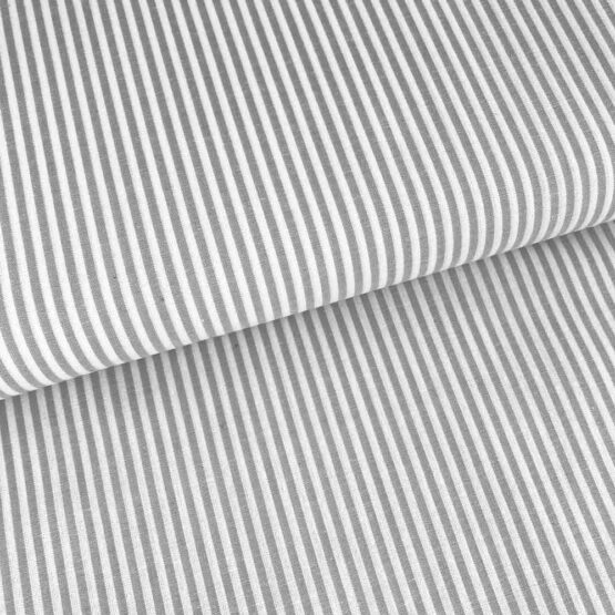 Meterware Baumwollstoff Grau Gestreift GS1000-050 Harry JAB - Main Image