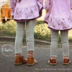 Leggings Missi chen aus Kuschelrip Jersey - Hellgrau meliert