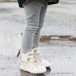 Leggings Missi chen aus Kuschelrip Jersey - Hellgrau meliert