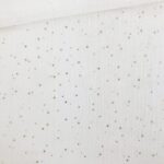 Musselin - Goldpünktchen Cremeweiß 2