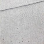 Musselin - Goldpünktchen Helles Silbergrau 2