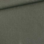 Rippenjersey - Schlauchware - Dunkles Khaki