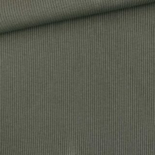 Rippenjersey - Schlauchware - Dunkles Khaki