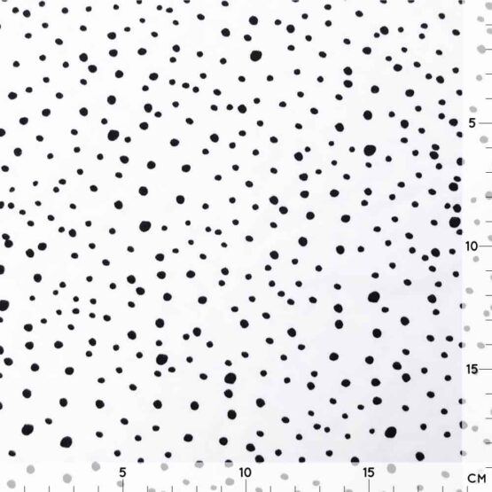 Single Jersey - Mini Dots Cremeweiß