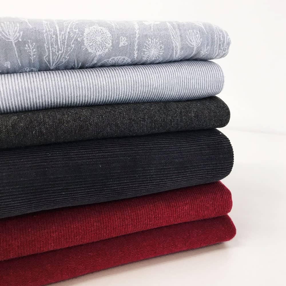 Bündchen gerippt Kirsche meliert Organic Cotton DIY