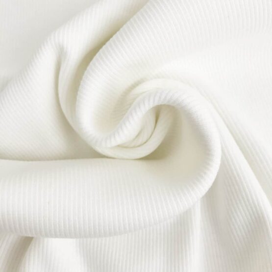 Bündchen gerippt - Cremeweiß - Organic Cotton