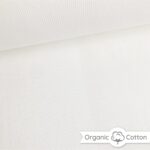 Bündchen gerippt - Cremeweiß - ORGANIC