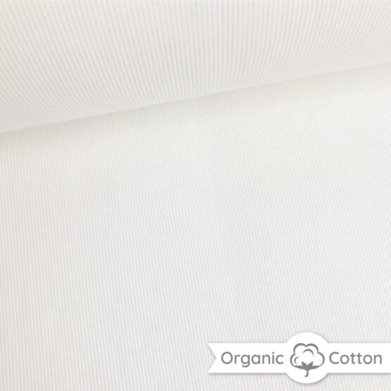 Bündchen gerippt - Cremeweiß - ORGANIC